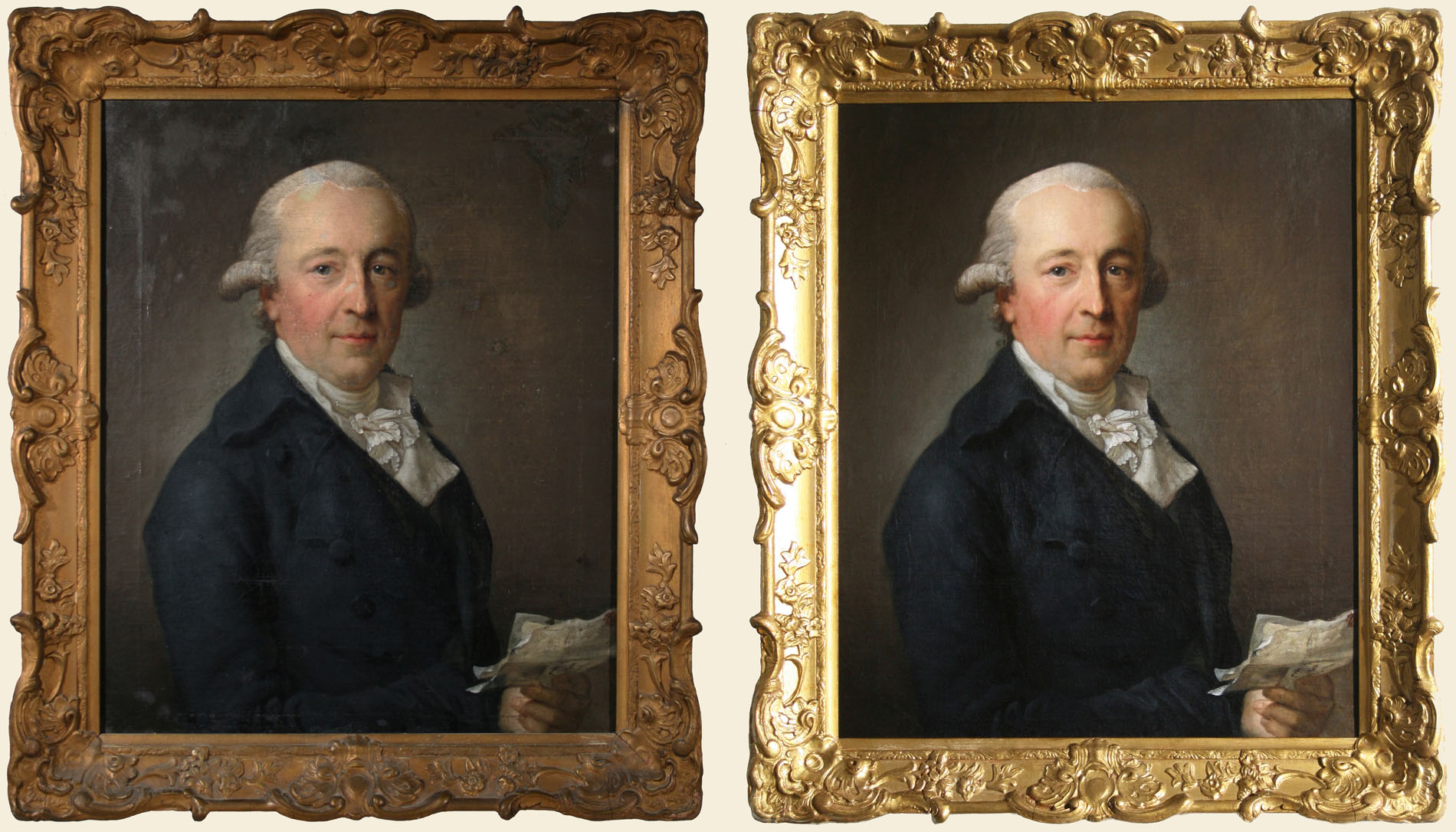 Portrait of an unknown gentleman by Anton Graff, 1798; oil on canvas, private collection